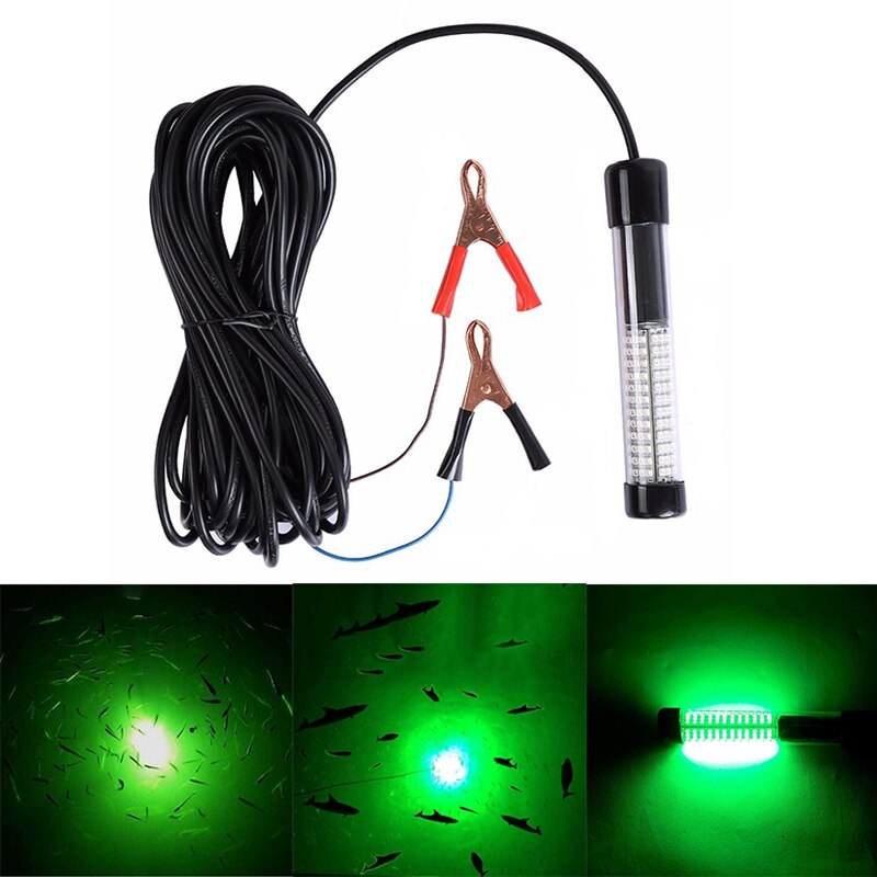 Green Underwater Light Submersible Boat Night Fishing Fish Lighter Light 900 Lumens 12 V 180 Led Fishing Lamp