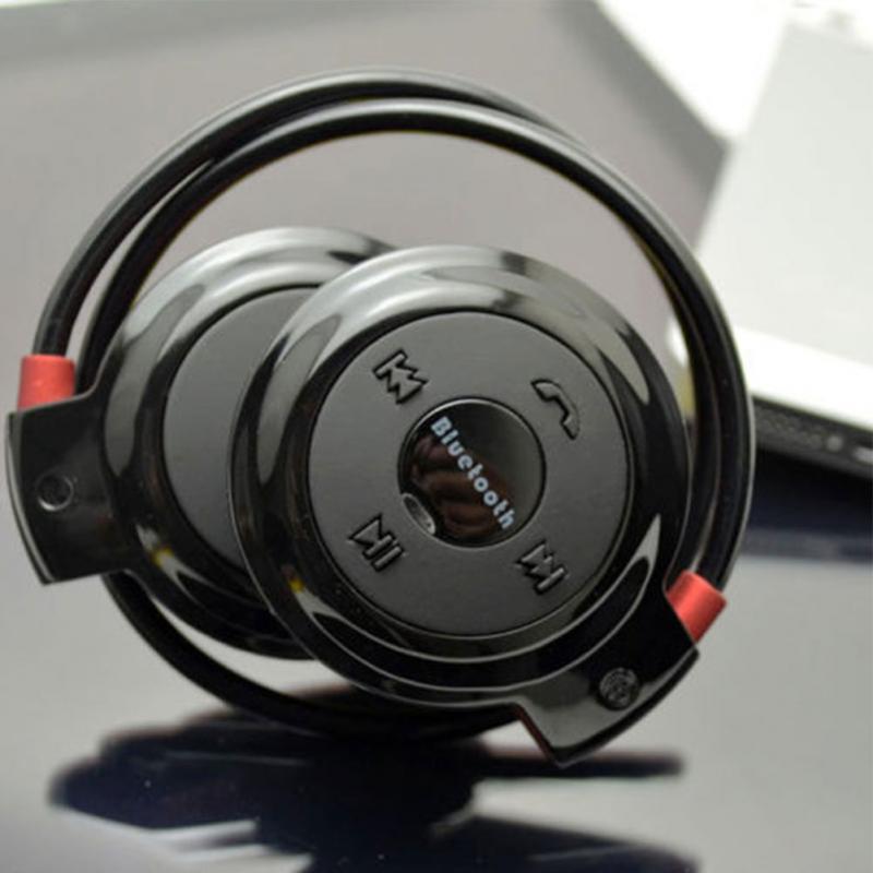 Mini503 Bluetooth 4.0 casque 503 Mini Sport sans fil casque musique stéréo écouteurs + fente pour carte Micro SD + haut-parleurs FM: Black