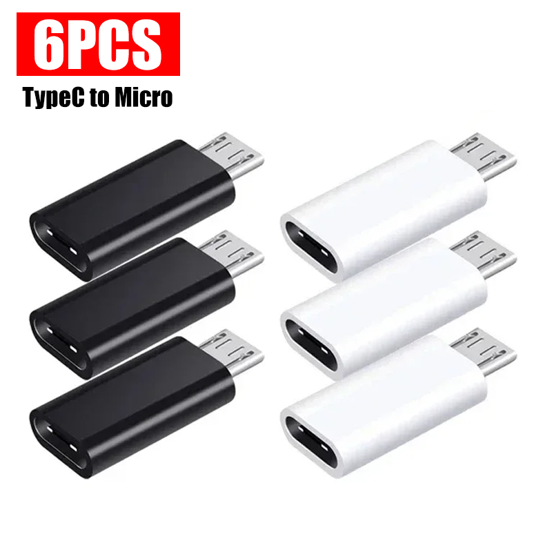 USB Typ C auf Mikro-USB-Adapter für Telefon, Tablette, Android, Ladegerät, Datenkabel-Adapter, Mikro-USB-Buchse auf Typ C-Stecker, OTG-Konverter: Himmel Blau