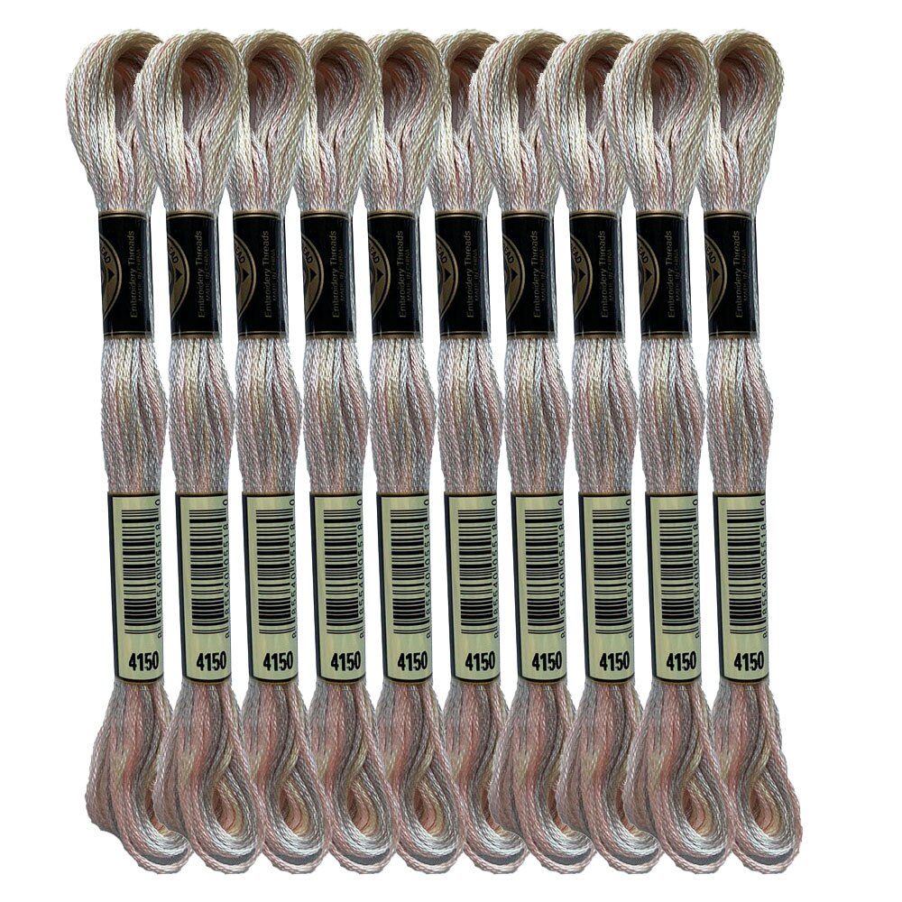 Color Variations Embroidery Floss Pack Variegated Cross Stitch Thread Bonfire Gold Arctic Sea Blue Rose Petals Purple, 8.7 Yard: Desert Sand x10