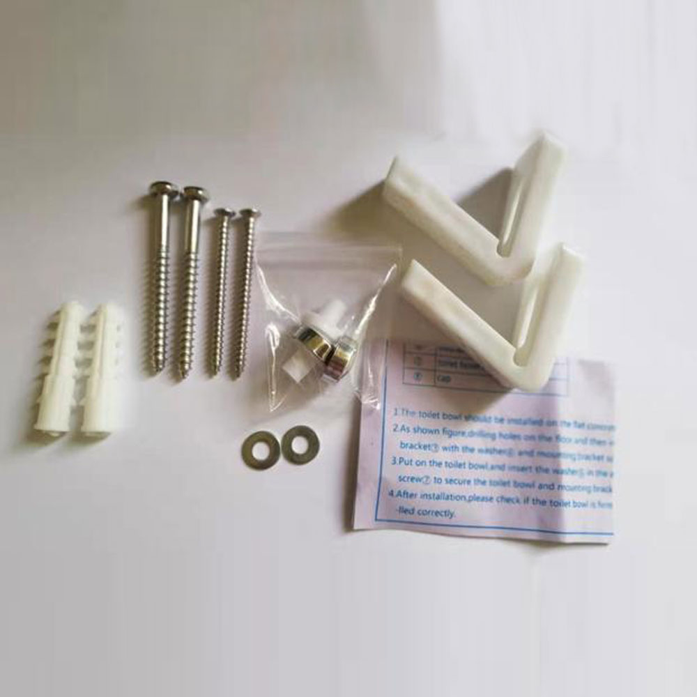 Angled Floor WC Toilet Pan / Bidet Fixing Bathroom Fitting Kit Brackets