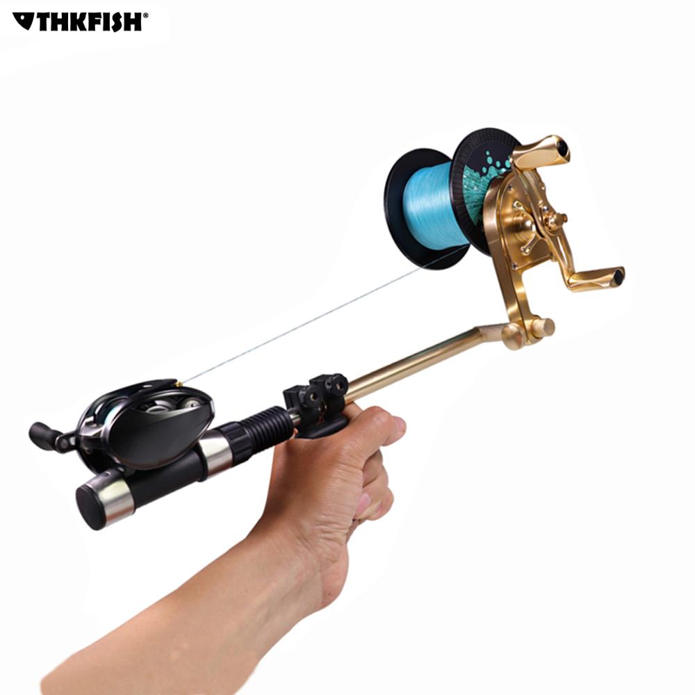 Enrollador de línea de Pesca manual carrete de línea Spooler Sistema de bobinado de bobina aparejo herramientas Pesca mar accesorios de Pesca de carpa