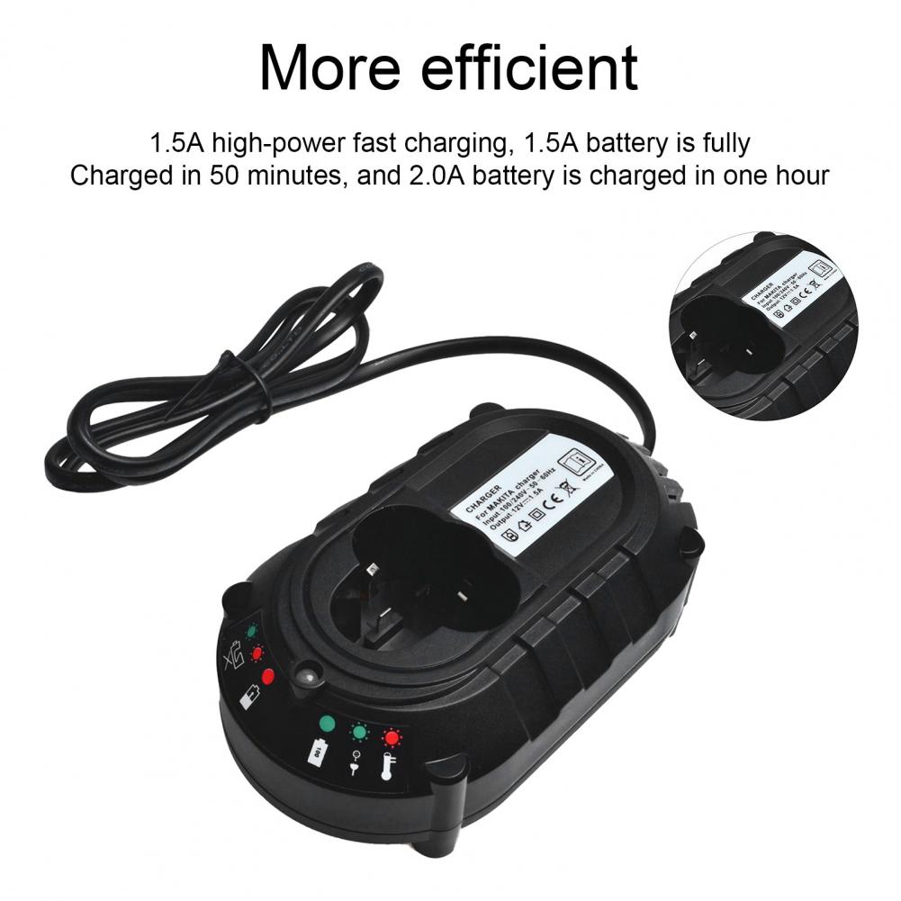 Caricabatterie caricabatterie intelligente multifunzione da 10.8V a ricarica rapida a risparmio di tempo per Makita BL1013 BL7010