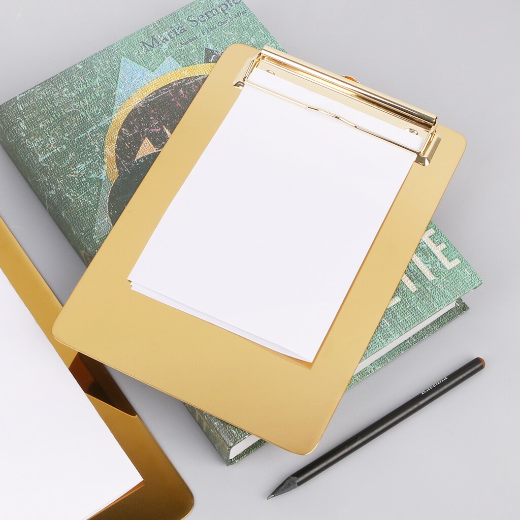 Metal Clipboard Writing Pad File Folders Document Holder Desk Storage School Office Stationery Supply 3 Sizes