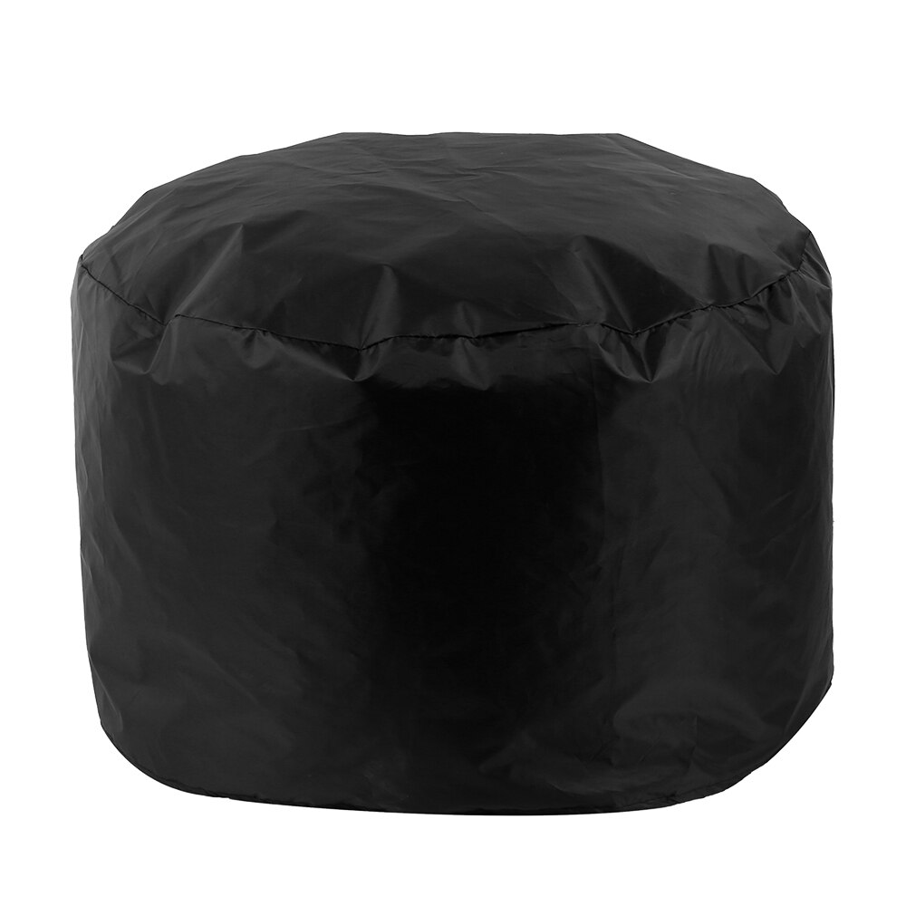 2 kokoa vedenpitävä patio palo kuopan kansi uv suoja grilli bbq suoja ulkotarha piha pyöreä katos huonekalut kattaa: Musta / 85 x 40cm