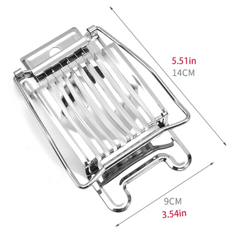 Multifunctionele Rvs Gekookt Ei Slicer Fruit Tomaat Paddestoel Cutter G5GB