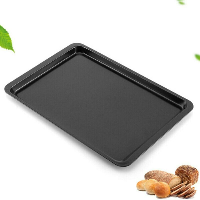 1PC Rectangle DIY Bread Cake Mold Non-stick Baking Tray Oven Rectangular Black Pastry Kitchen Cookie Baking Bakeware Tray