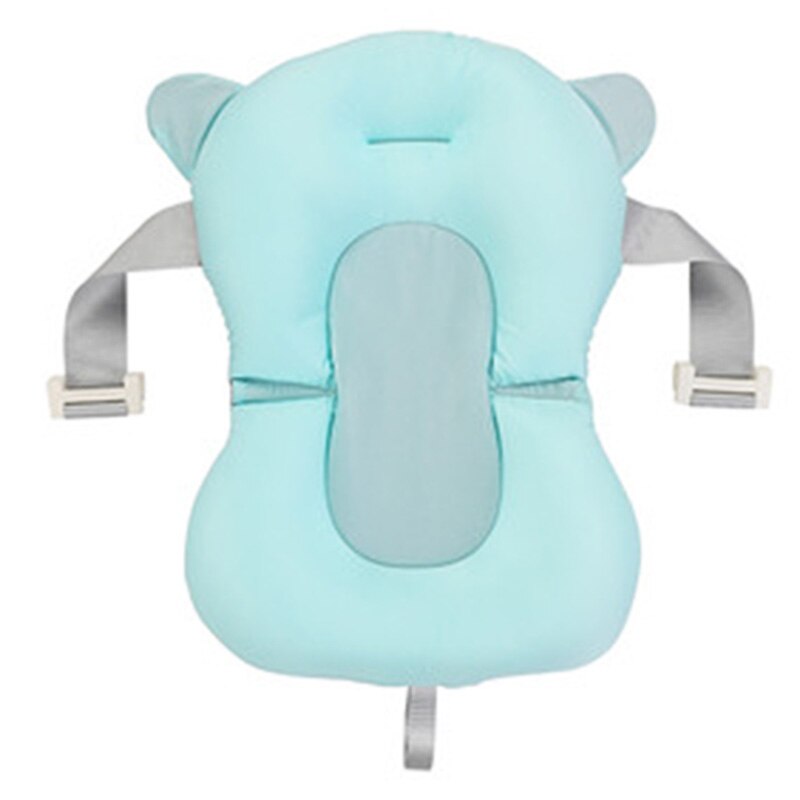portátil para la Ducha del bebé cama de cojín de aire para el baño infantil almohadillas para traje de baño bañera antideslizante flotador tipo alfombra D6: green