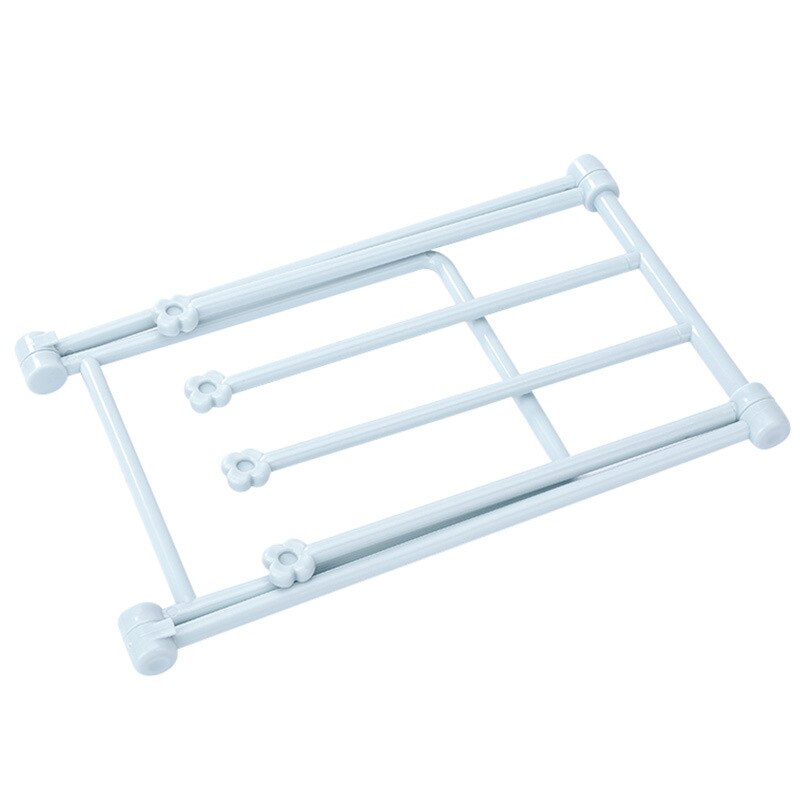 Utile en plastique pliable serviette stockage cintre matériel accessoire suspendus organisateur salle de bain approvisionnement placard serviette étagère