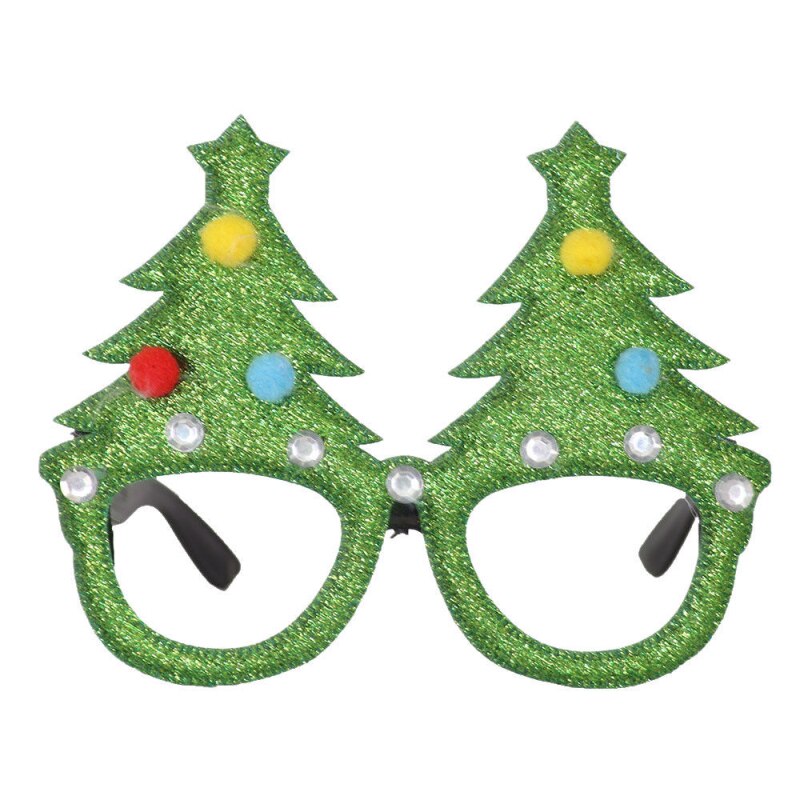 joyeux noël lunettes père noël bonhomme de neige lunettes mignon dessin animé cadre décorations pour la maison pour le nouvel an noël enfants: 04