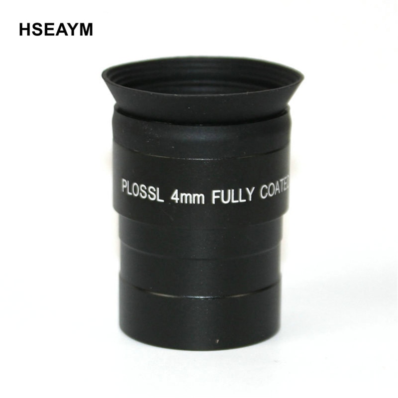 HSEAYM 1.25 pouces (31.7mm) verre optique métal télescope astronomique oculaire focale oculaire PLOSSL 4mm