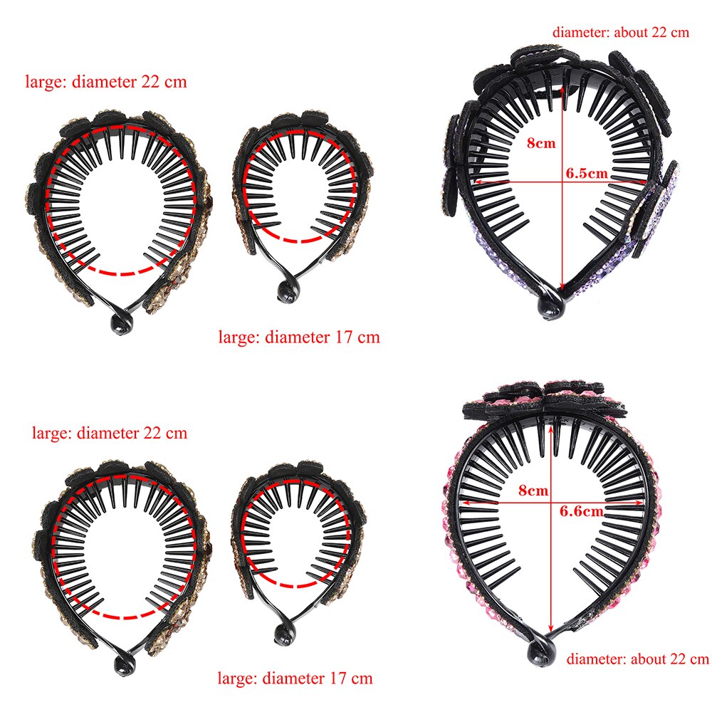 Gehaktbal Haaraccessoires Vrouwen Haar Klauwen Hoofdtooi Strass Bloem Haarspeld Vogelnest Bloemen Broodje Banaan Paardenstaart Clips