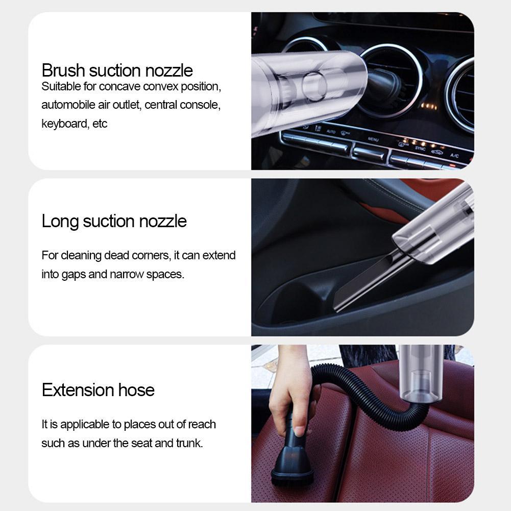 Handheld Auto Staubsauger 120W Auto Vakuum Home &amp; Auto Dual Verwenden Mini Staubsauger Wired 38000rpm Vakuum reiniger