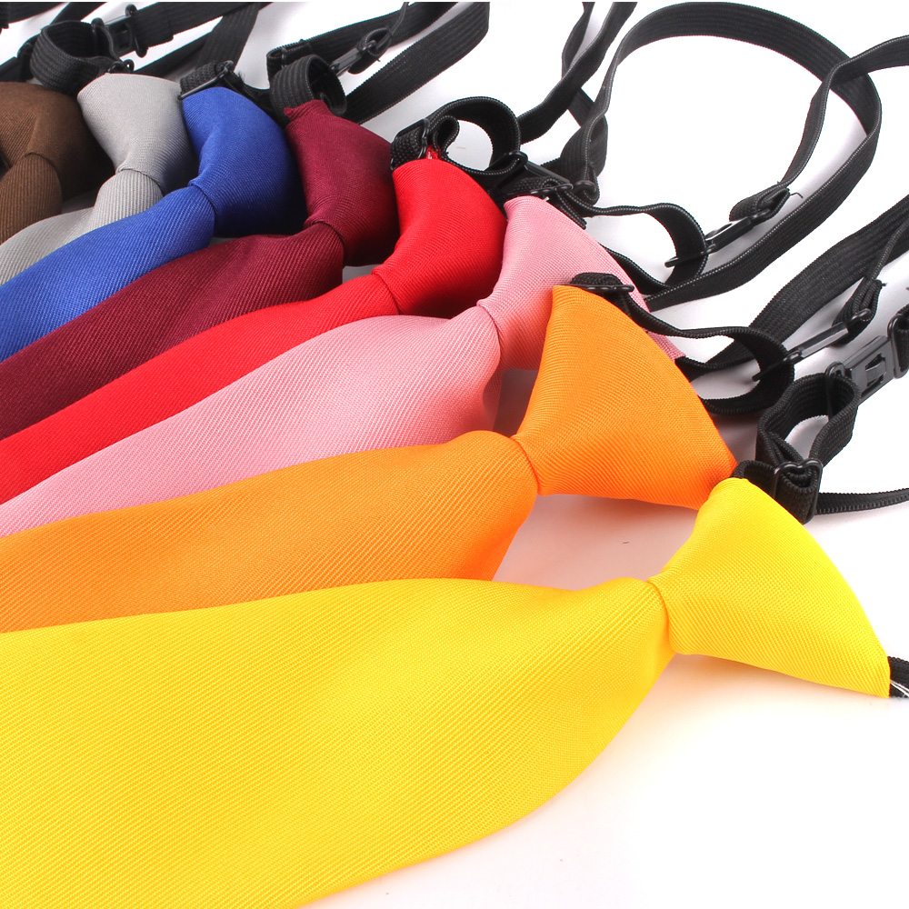 Eenvoudige magere kinderstropdassen Kinder effen kleur stropdas Past rubberen stropdas voor jongens meisjes stropdas voor feestgeschenken Gravatas