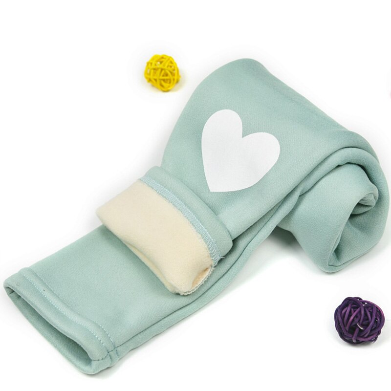 Humor Bear Girls Pants Trousers Children Girls Autumn And Winter Sweet Love Big Pants Casual Pants Plus Velvet Leggings