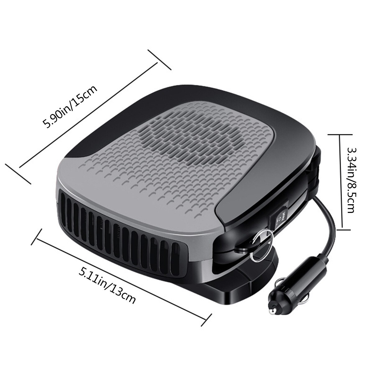 12V Portable Car Heater Defrosts Auxiliary Defogger Fan Antifreeze For Auto Home Boat Motor Caravan Camper Van RV Tent