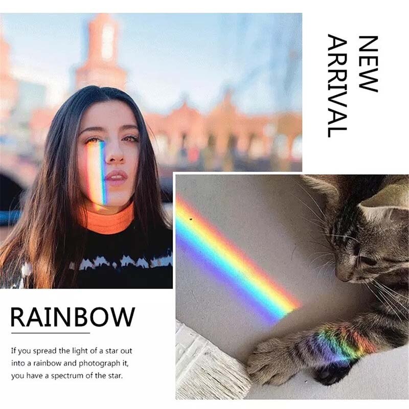 3pc 25x25x80mm Triangular Prism BK7 Optical Prisms Glass Physics Teaching Refracted Light Spectrum Rainbow