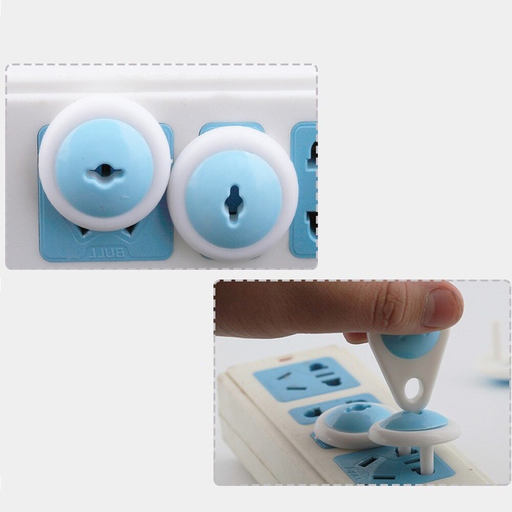 Bescherming 6 Pcs Russische Eu Europese Euro Security Kind Elektrische Stopcontact Plug Twee Fase Safe Lock Cover Baby Kids veiligheid