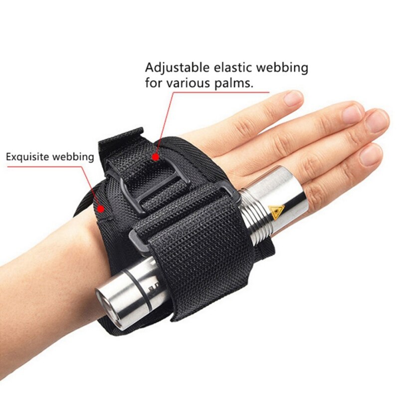 Underwater Scuba Diving Flashlight Holder Neoprene Hand Arm Mount Dive LED Torch Flashlight Wrist Strap Glove