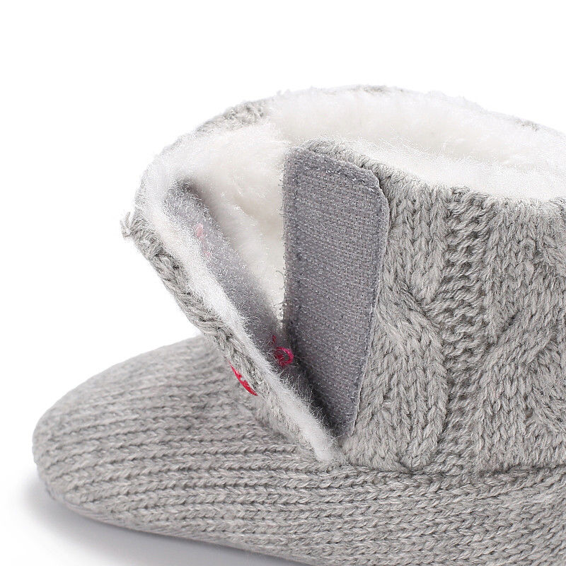 Winter Schnee Stiefel Baby Mädchen Jungen Häkeln Stricken Woolen Weichen boden Kleinkind Schnee Stiefel Schuhe