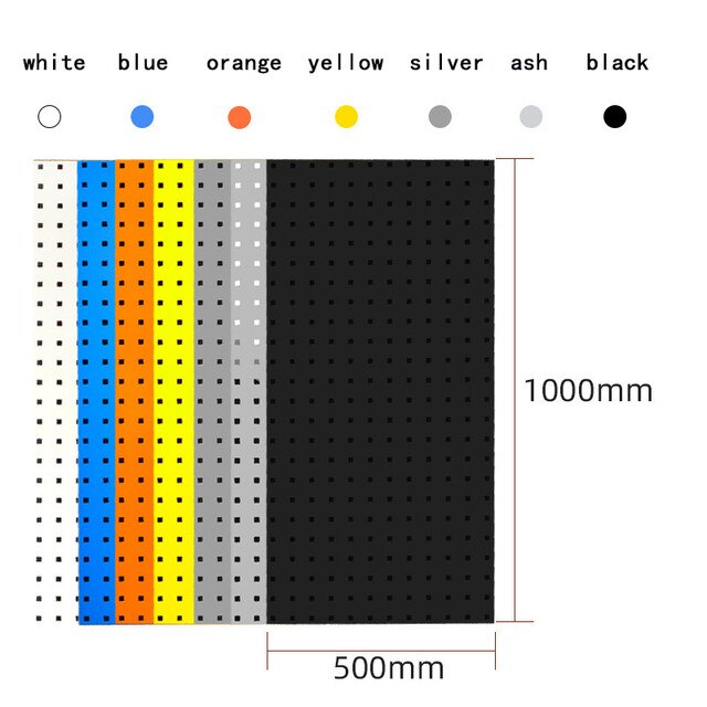 1Pc Board Muur Gemonteerde Gat Boord Haak Hardware Tool Opbergrek Toolbox Opknoping Boord Opknoping Boord Tool Opslag haakse Slijper: silver