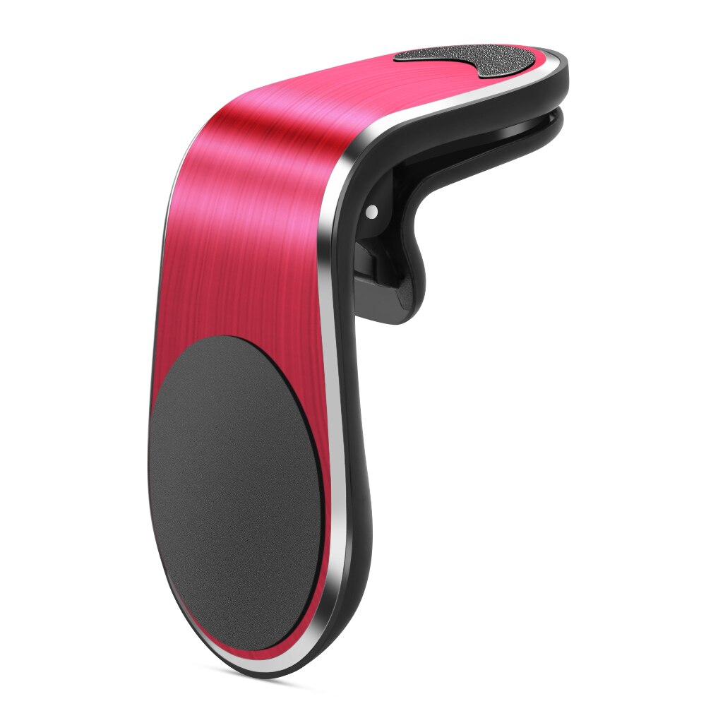 Soporte magnético de teléfono para coche, accesorio de Metal para FIAT 500, Panda, Stilo, Punto, Doblo, Grande, Bravo, Ducato, Minibus: Rojo