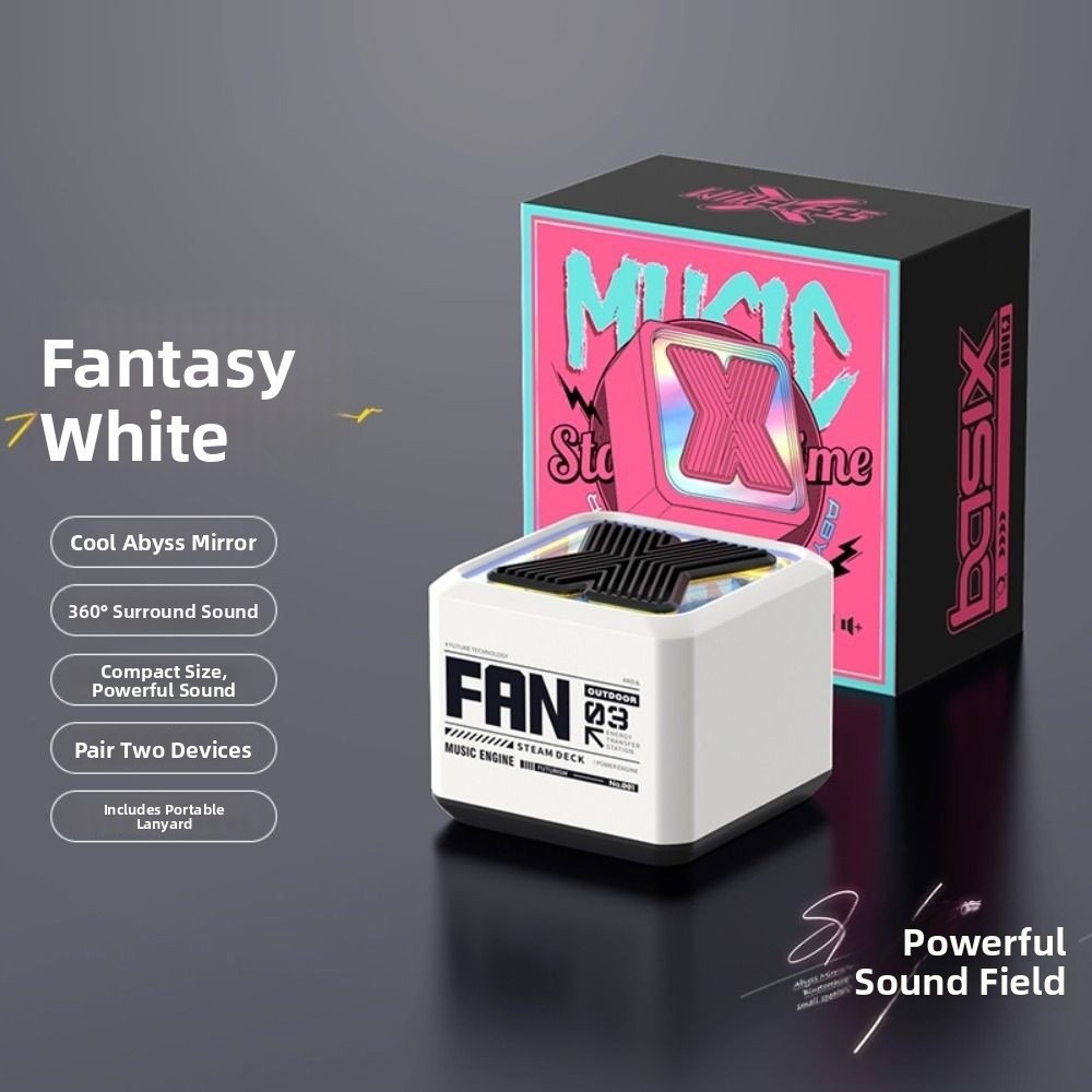 Høy stereolyd mini bluetooth-høyttaler bærbar mini-størrelse trådløs høyttaler trådløs tilkobling surroundlyd: Tre