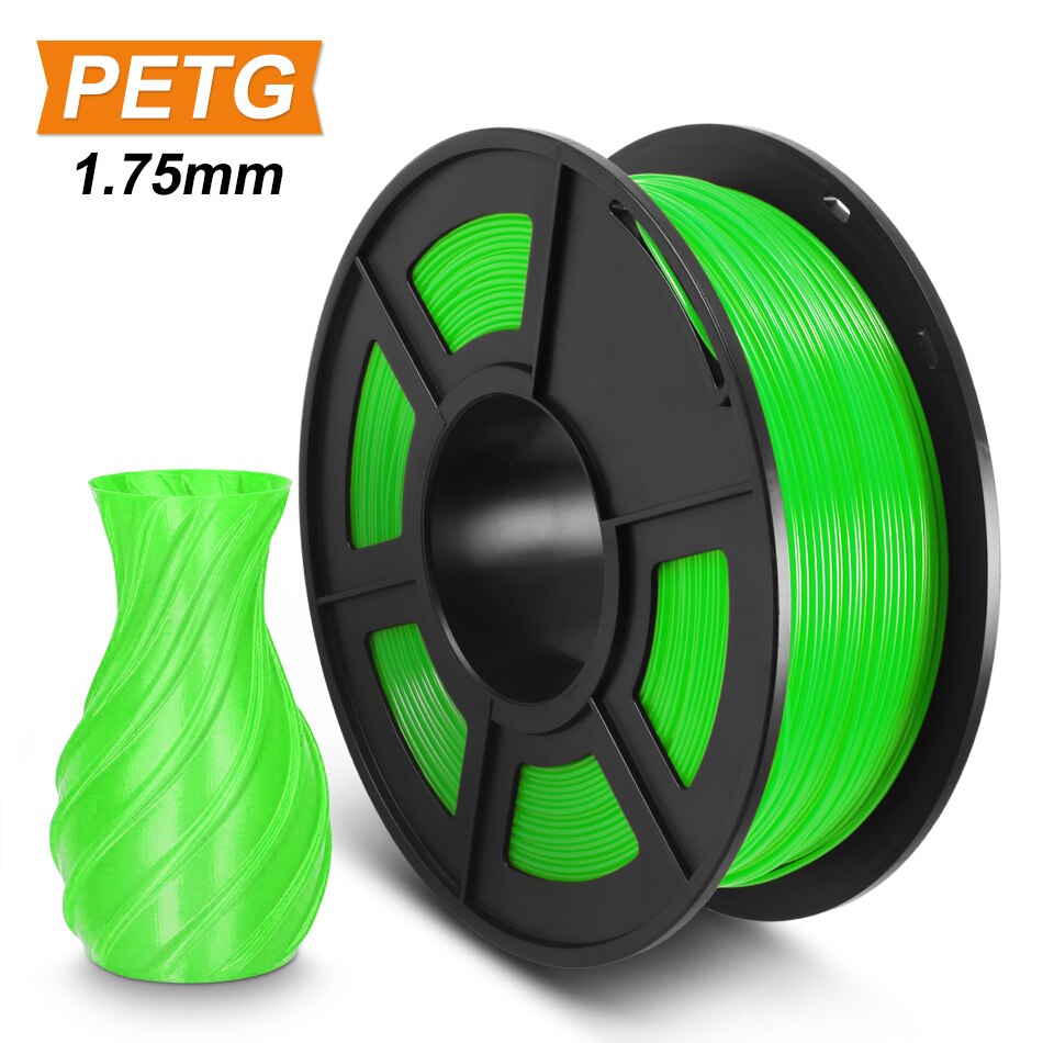 SUNLU PETG 3D Printer Filament materials printer filament1.75mm 1kg 2.2lbs Spool PETG Printing Material: PETG Green