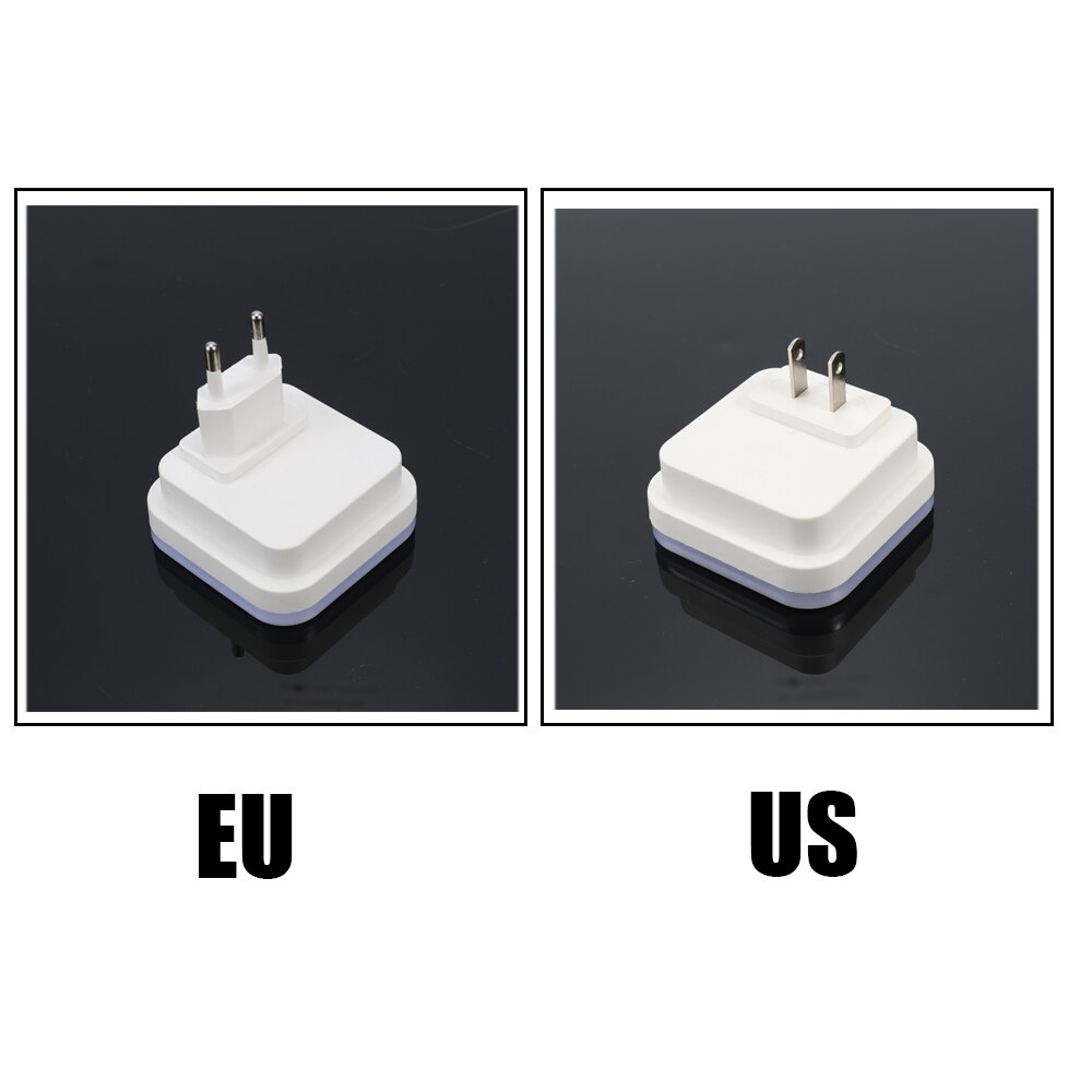 Smart Intelligent Plug-in Energy-saving LED Night Light Lamp with Dusk to Dawn Sensor for Bathroom Bedroom Stairs Daylight