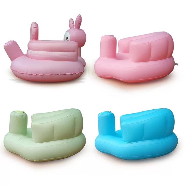 Baby Opblaasbare Stoel PVC Seat Leren Draagbare Multifunctionele Badkamer Stoel Seat Feeding Stoel Stretch Wrap Baby Sofa