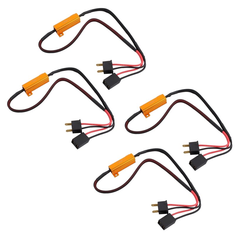 4 Pcs H7 LED Last Widerstände LED Scheinwerfer Birne 6 Ohm Widerstand Auto LED Decoder