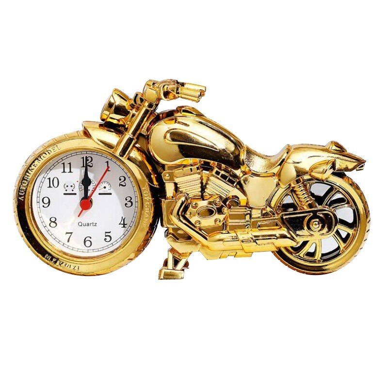 Réveil de moto à la , horloge de Table de tête de lit d&#39;étudiant, Style , décoration de maison, d&#39;anniversaire pour enfant, 4 styles: Gold 1