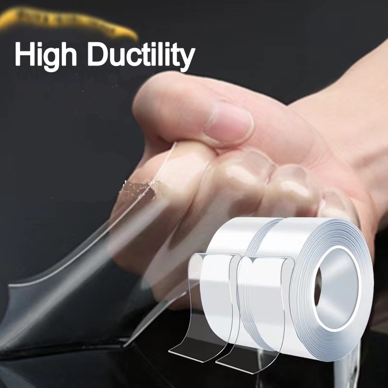 Nano Tape Super Strong Double-Sided Adhesive Tape Transparent Reusable Waterproof Tapes Heat Resistance Bathroom Home Decoration