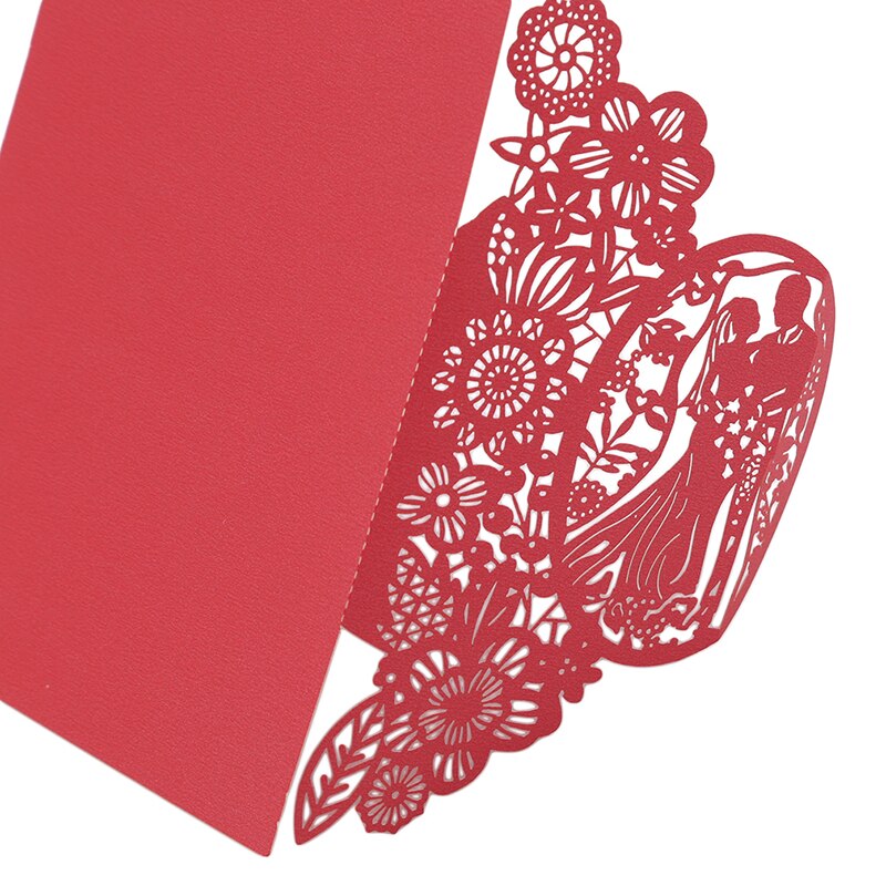 Openwork Wedding Invitation 10 Pieces Of European-Style Wedding Paper-Cut Invitations Greeting Cards Wedding Party Supplies