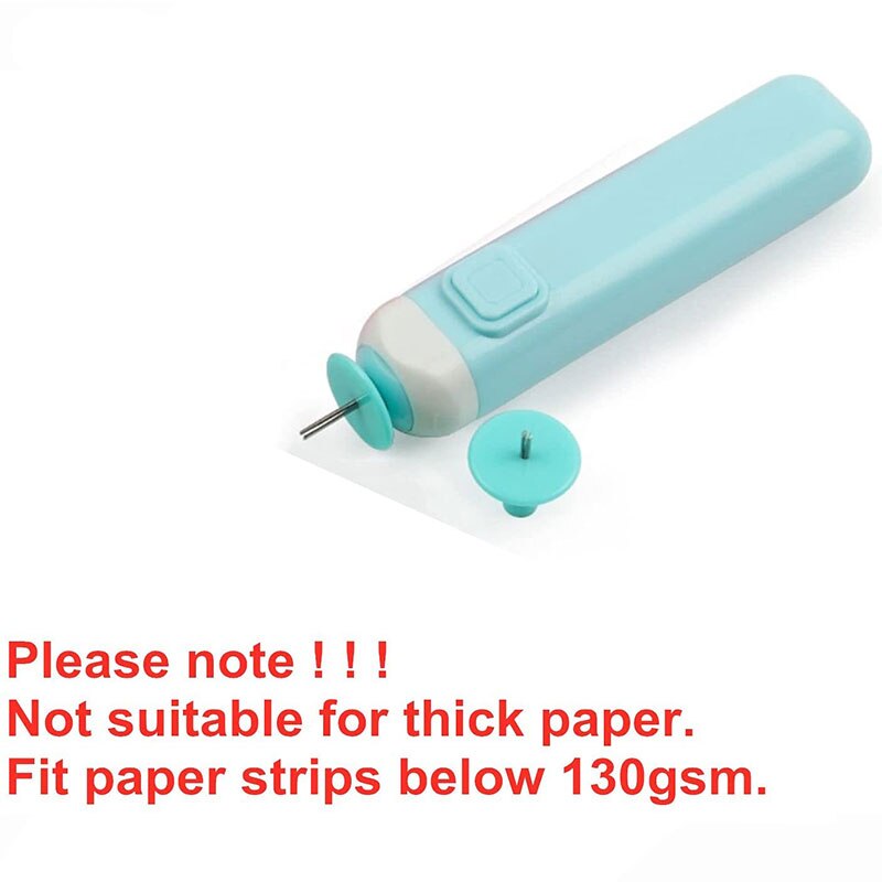 2 in 1 Quilling Slotted Tool Paper Rolling Electric Pen for General Quilling Paper Strips and Wider Paper Strips