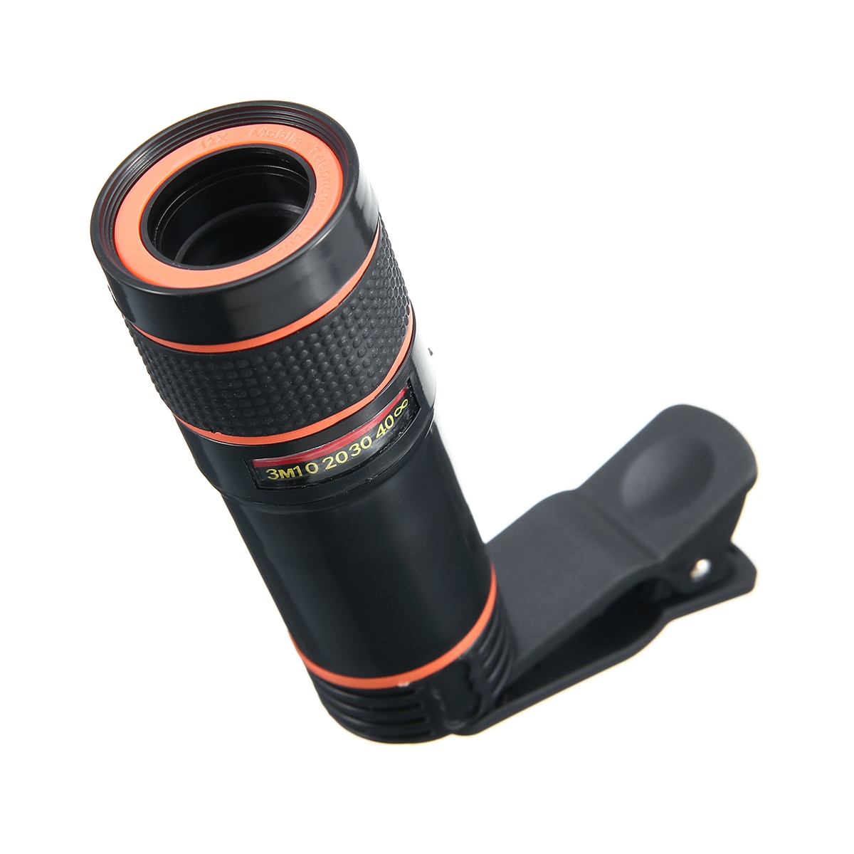 12X Long Zoom Clip-on Phone Lens Camera Optical Telescope Lens Universal For iOS Android Mobile Cell Smart Phone Accessory