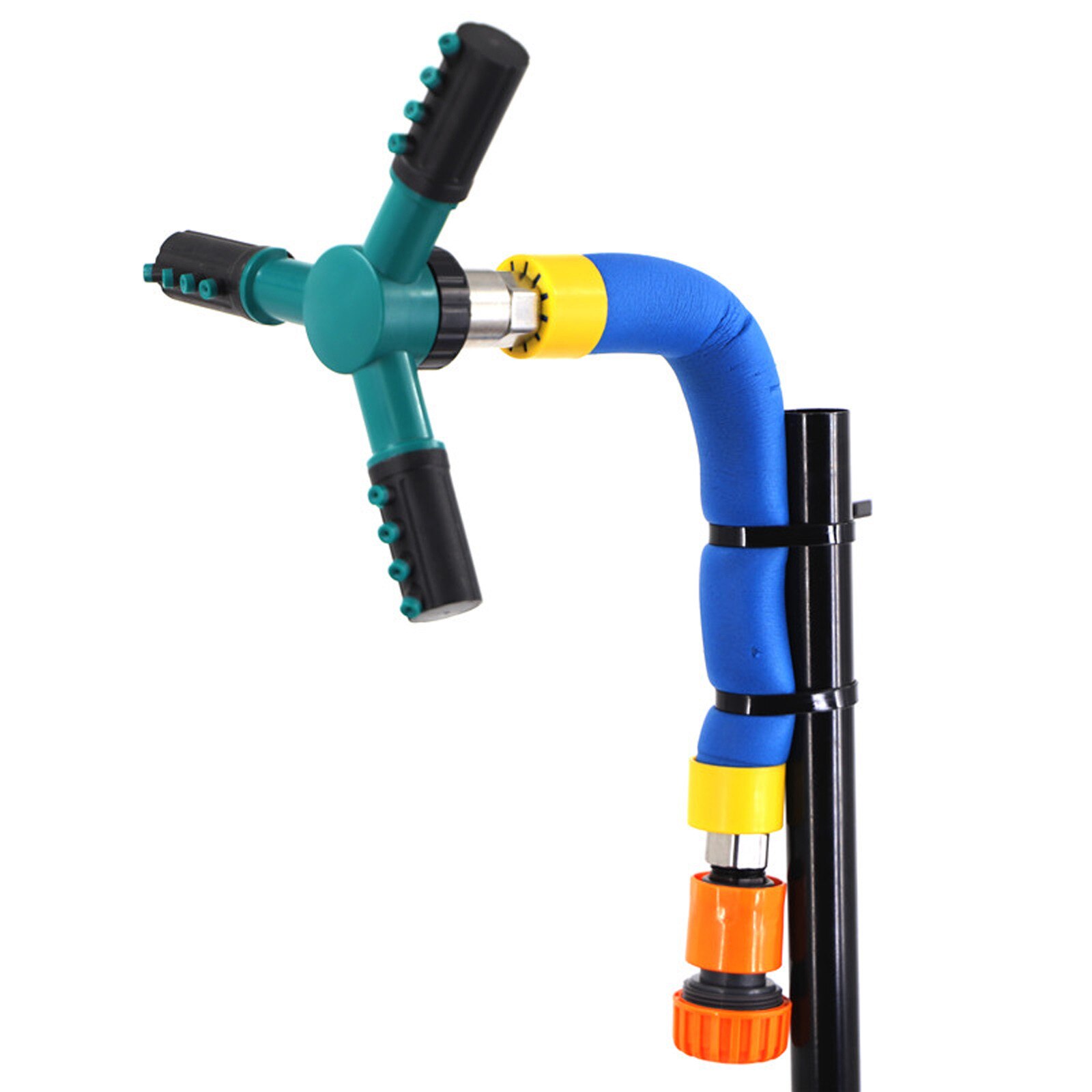 Rociador de agua de trampolín para niños, rociador de agua para jardín al aire libre, juguete de pulverizador para patio trasero, accesorios para parques acuáticos, diversión: Default Title