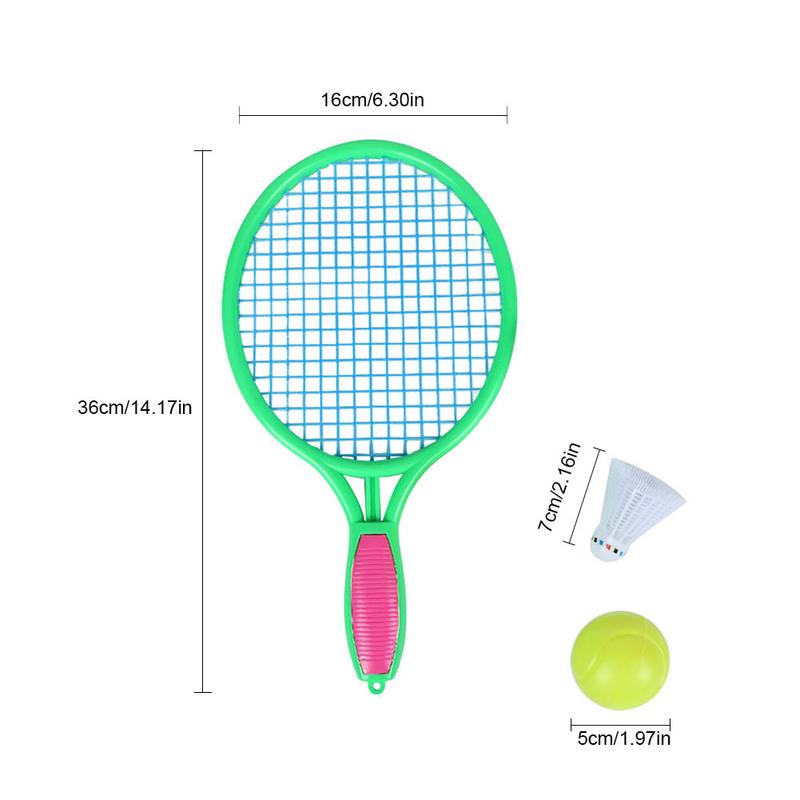 Strand Tennisracket Kinderen Outdoor Sport Tennisracket Met Badminton Bal Voor Kinderen Meisje En Jongen Leuke Sport Fitness Rackets