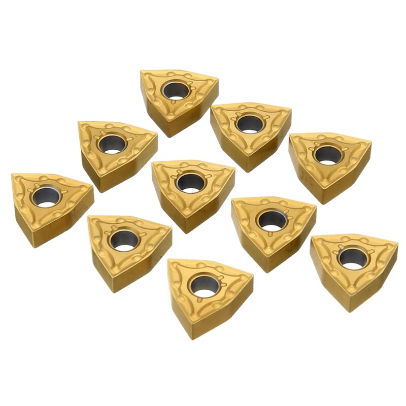 10 Pièces/ensemble Wnmg080404 Plaquettes Carbure Lames Pour Outil De Tournage Support Tournant: Default Title