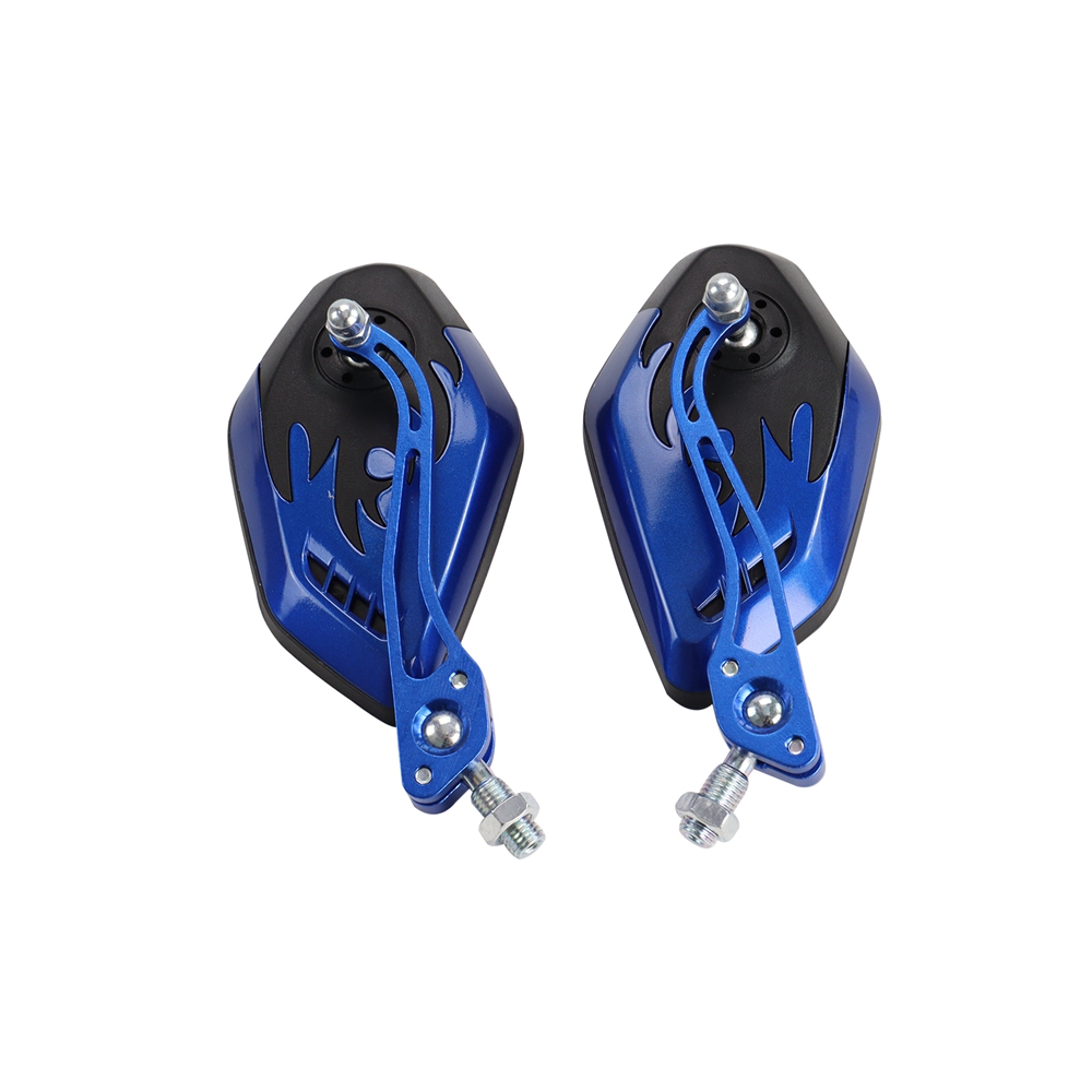 2 Stks/set 8/10Mm Aluminium Motor Scooter Motorfiets Stuur Mount Achteruitkijkspiegels: Lavendel