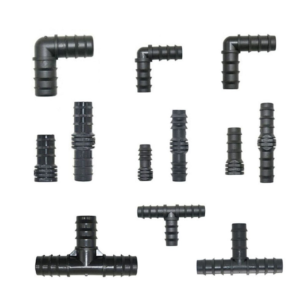 12mm 16mm 20mm PE Rohr T Anschlüsse mit Ventil 1/2 3/4 &quot;Reduzierung Garten Tippen Schlauch Splitter tropf Bewässerung Adapter 1PC