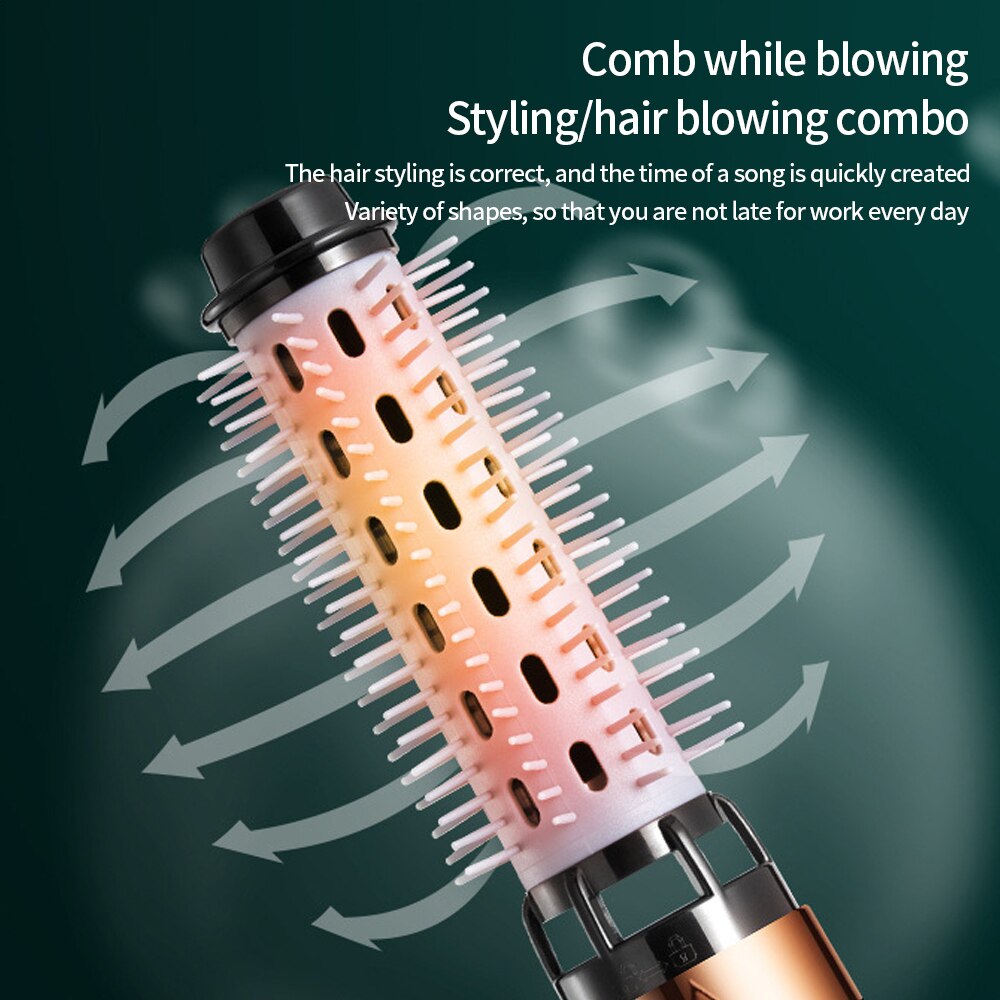 3 In1 Elektrische Föhn Föhn Kam Rotating Air Borstel Haar Straightner Styling Tool Hair Curler Hair Styler kam