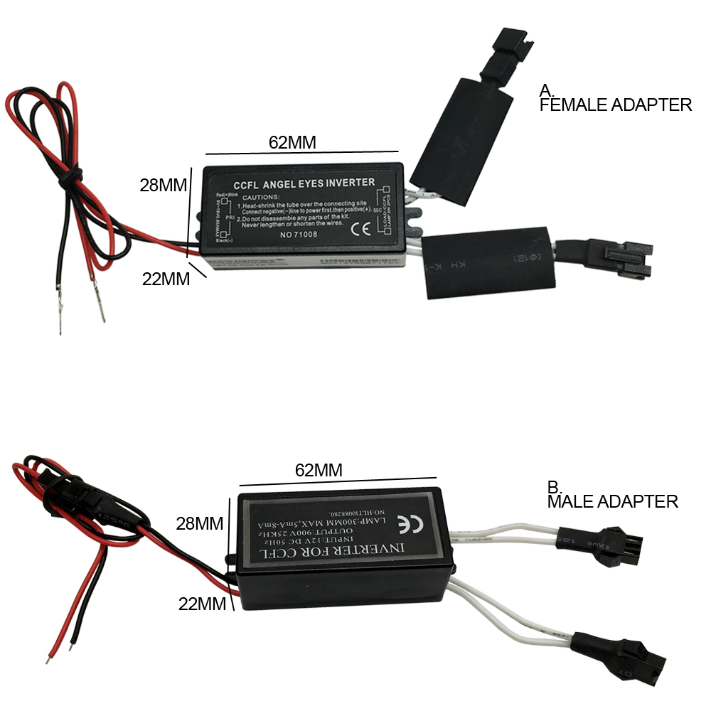 SUKIOTO 1 st DRL CCFL Inverter Ballast Driver voor E36 E38 E39 E46 CCFL Angel Eyes Kit Halo Ring driver power Ontsteking Doos