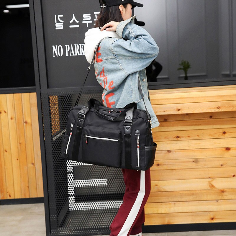 Bolsa de viaje Oxford impermeable, bolsa de fin de semana de gran capacidad, bolsos de Viaje Unisex a la para mujer, 30% de descuento T521