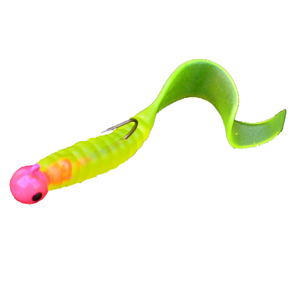 Fishing Outdoor Sport 17 Pcs Soft Worm Lure Lure Set Head Jig Hooks Fishing Baits Set Tackle #D