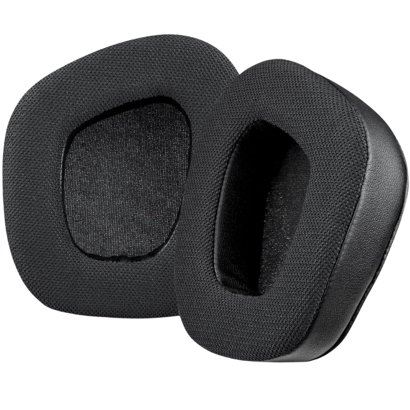 Ersatz-Ohrpolster für Corsair Leere/Leere Profi/Leere Elite/umgeben verdrahtet & kabellos RGB USB Spielen Kopfhörer, zusätzliche Dicke: Schwarz