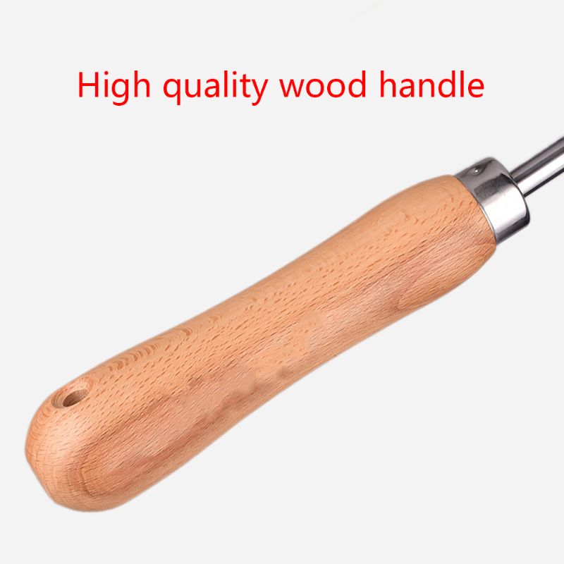 Escardador de jardín de acero inoxidable, herramienta de mano, pala de deshierbe de jardinería con mango