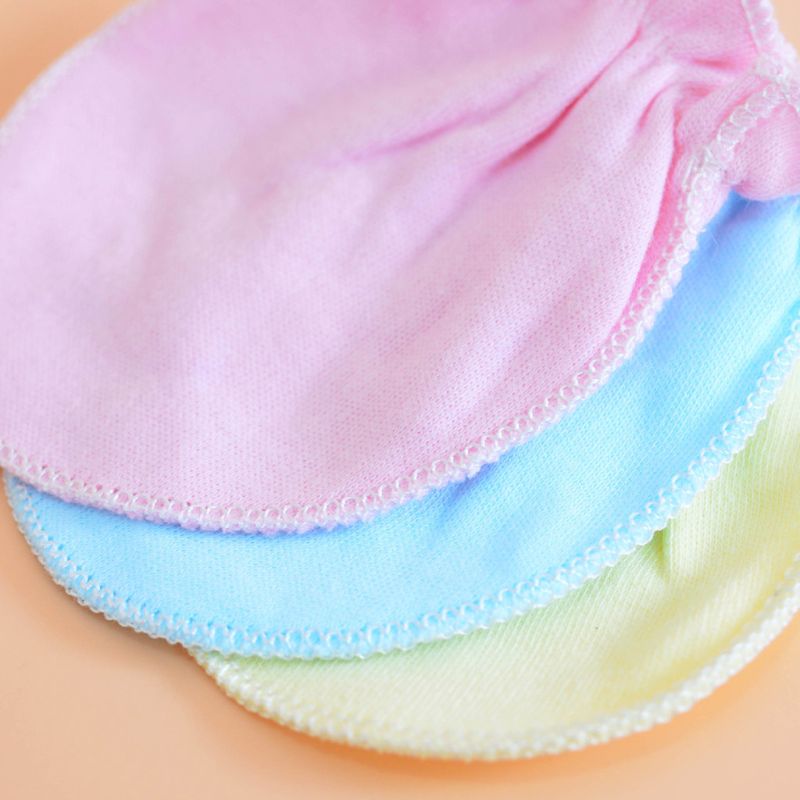Gants en coton doux anti-rayures pour bébé, Protection du visage pour -né, mitaines anti-rayures XX9F