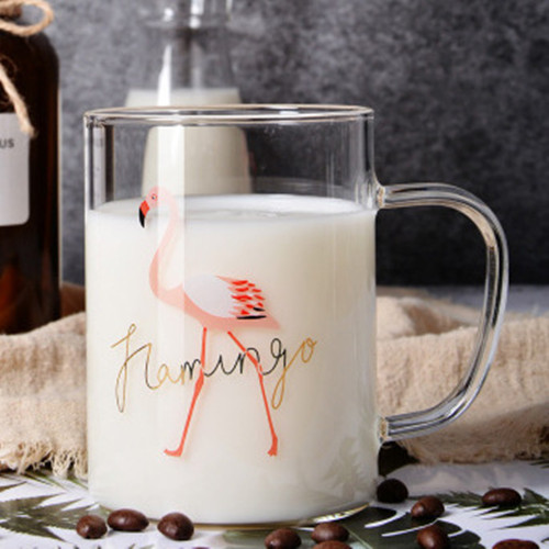 450ml Glass Coffee Milk Mug Good Morning Breakfast Cup Cocktail Mugs For: Style E