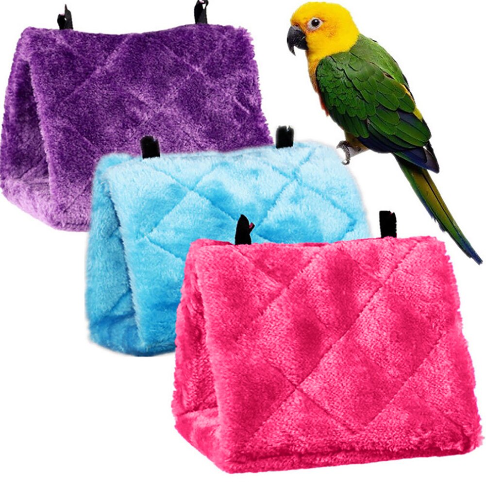 Huisdier Vogel Papegaai Hamster Pluche Opknoping Driehoek Hangmat Nest Huis Slapen Bed